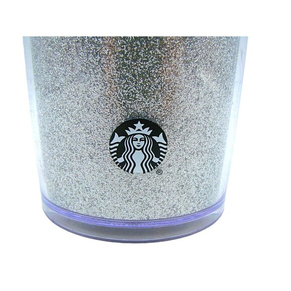 Starbucks Sand Flow Glitter Acrylic Cold Cup Tumbler 24 Floz Black Lid and Straw - Picture 2 of 10